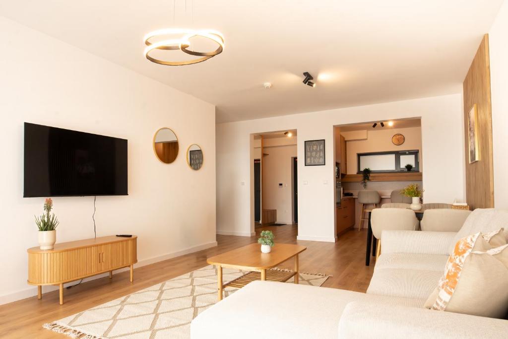 TV a/nebo společenská místnost v ubytování ONL Apartments