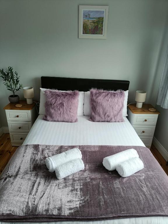 Postel nebo postele na pokoji v ubytování Dingle Atlantic Lodge B&B