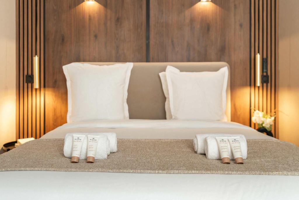 Posteľ alebo postele v izbe v ubytovaní Family Apartment in Paris