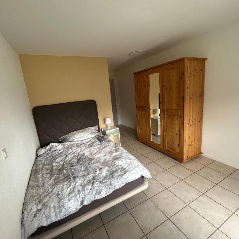 Voodi või voodid majutusasutuse Schöne Zimmer in idyllischer Lage toas