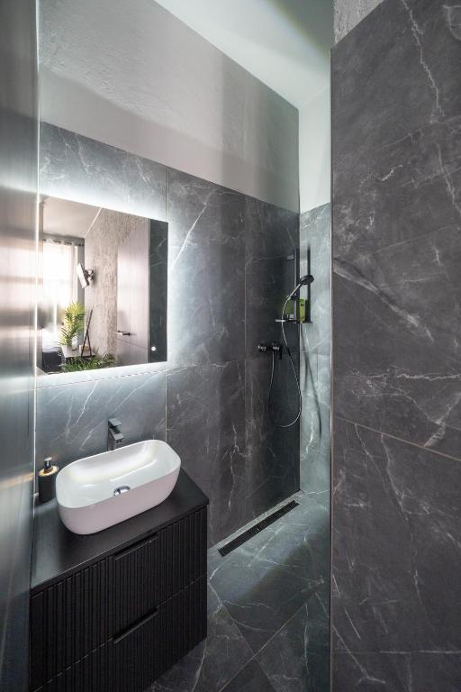 Koupelna v ubytování Wellness Rooms Central