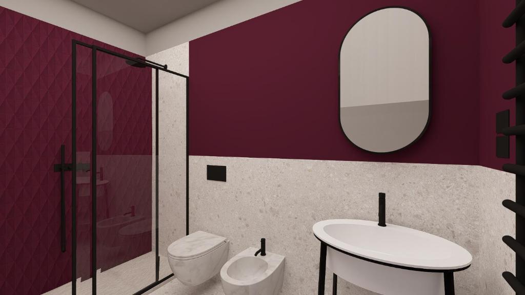Koupelna v ubytování Hotel Vivit ***S