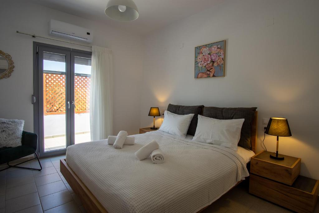 Postel nebo postele na pokoji v ubytování Sweet Sissi Homes