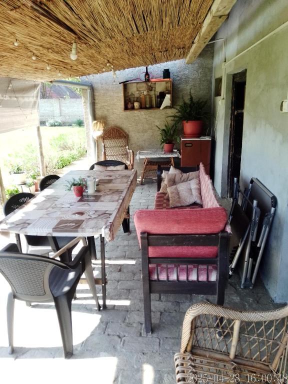Posezení v ubytování Rustic Haus Pivon
