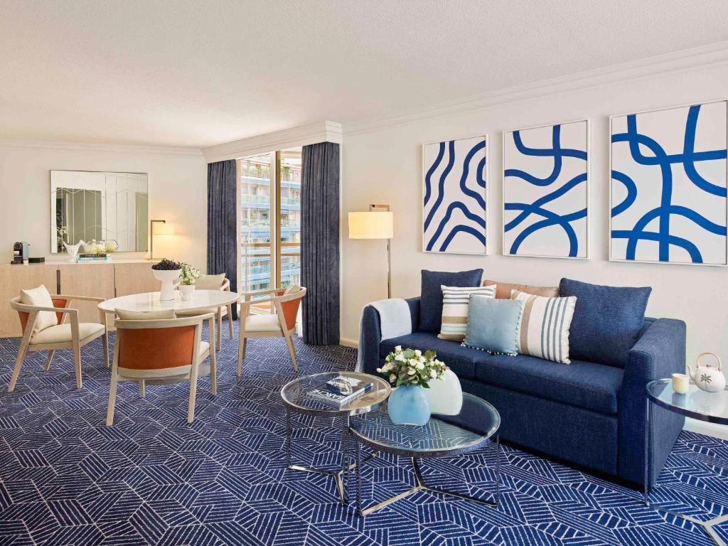 Posezení v ubytování Fairmont Monte Carlo