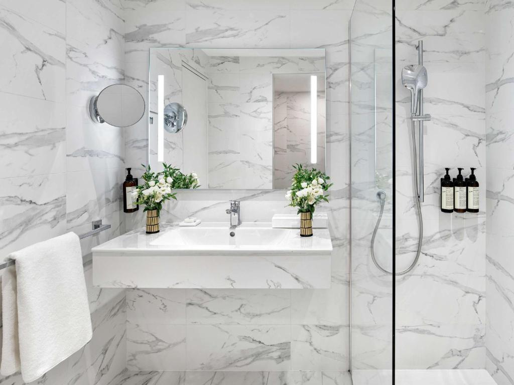 Koupelna v ubytování Fairmont Monte Carlo