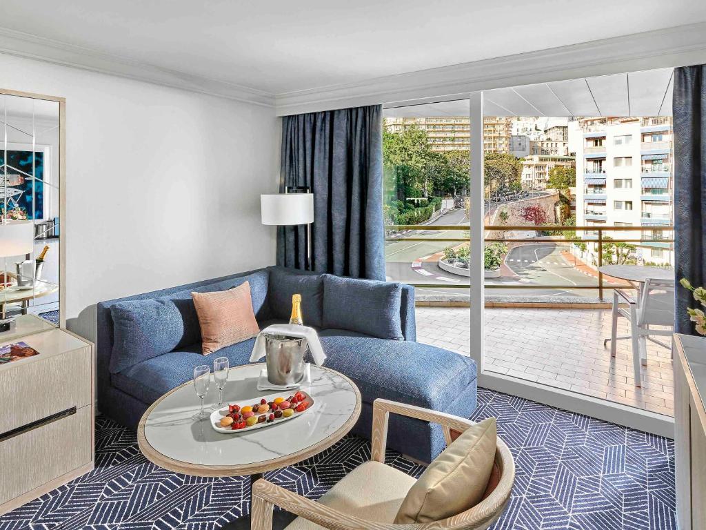 Posezení v ubytování Fairmont Monte Carlo
