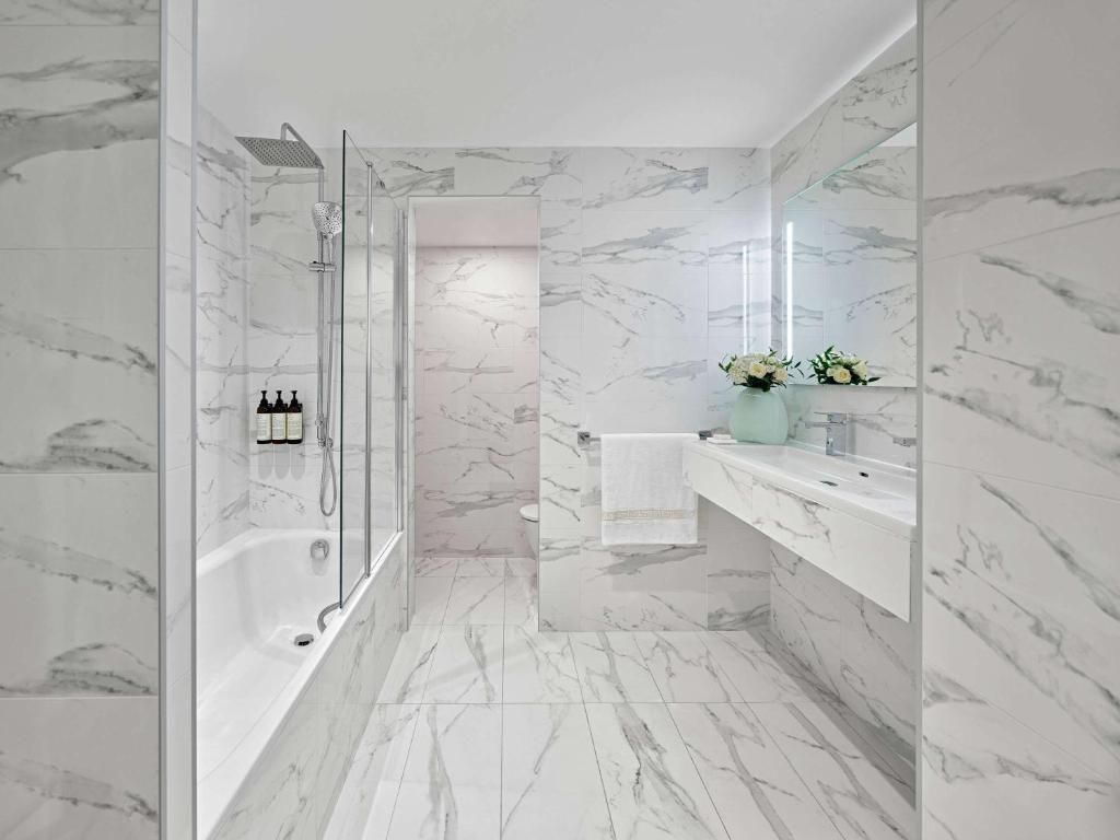 Koupelna v ubytování Fairmont Monte Carlo
