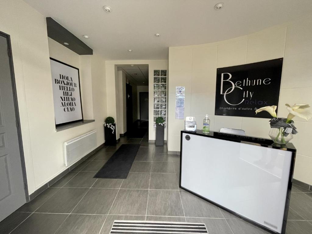 Vstupní hala nebo recepce v ubytování Bethune City Relax Spa & Sauna