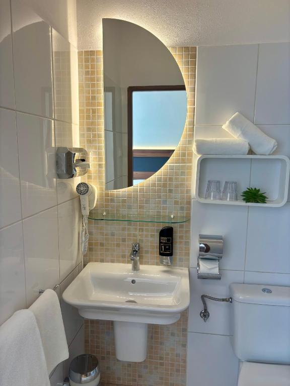 Koupelna v ubytování Hotel Garni Expo