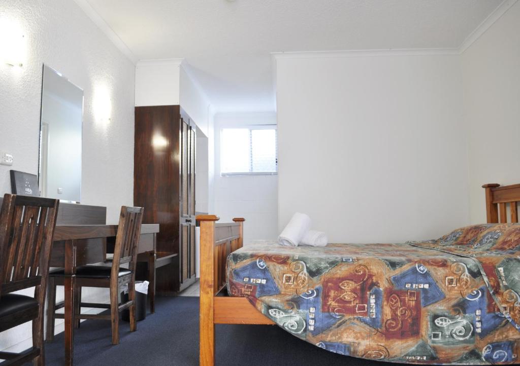 Postel nebo postele na pokoji v ubytování Alexandra Park Motor Inn