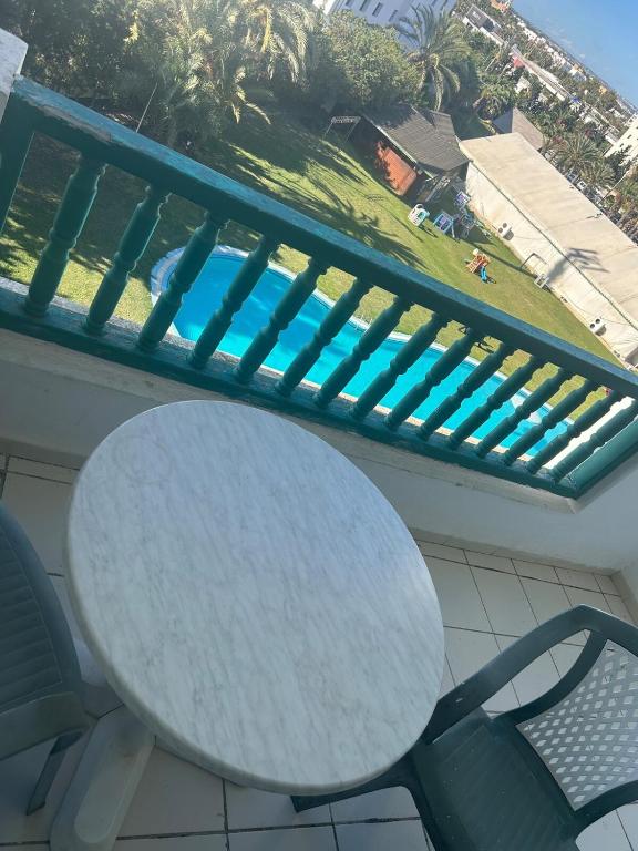Balkón nebo terasa v ubytování Yasmina Hotel Appartment