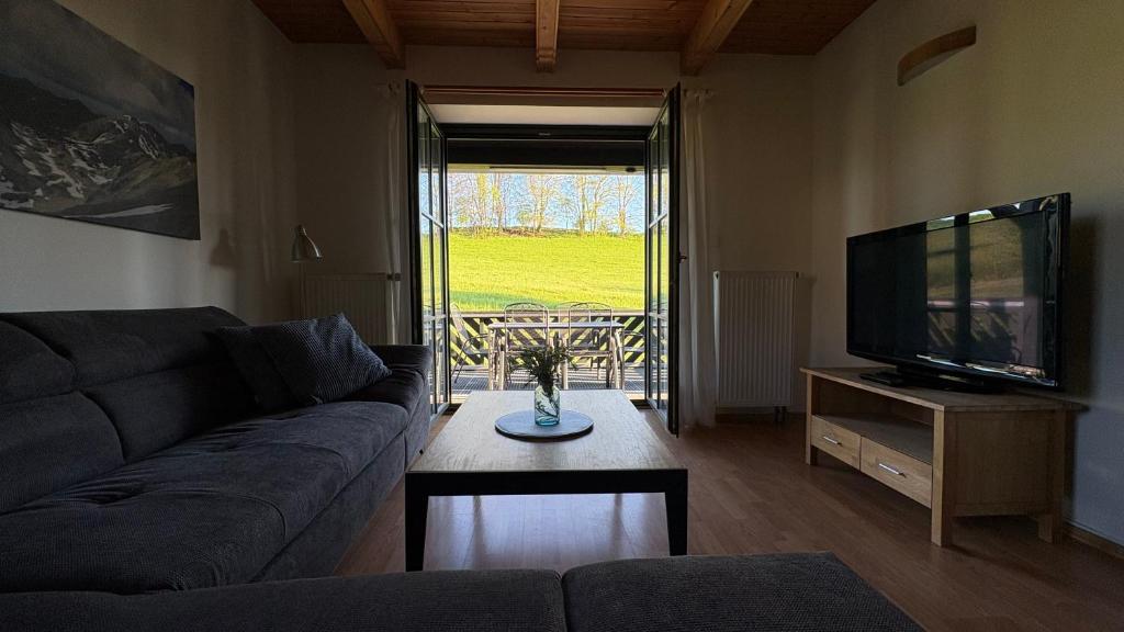 TV a/nebo společenská místnost v ubytování Relax Chalet