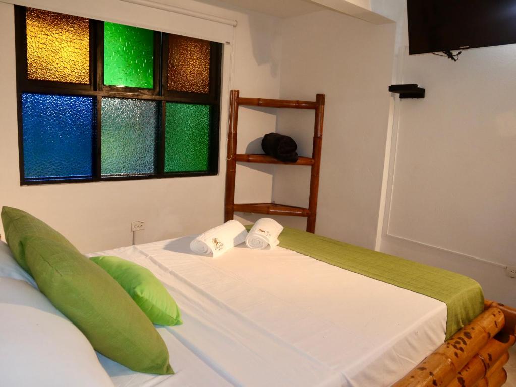 Postel nebo postele na pokoji v ubytování Solvae Hotel