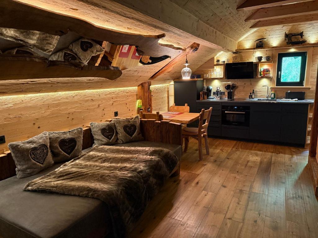 Posezení v ubytování Bergromantik Ferienwohnung Charisma