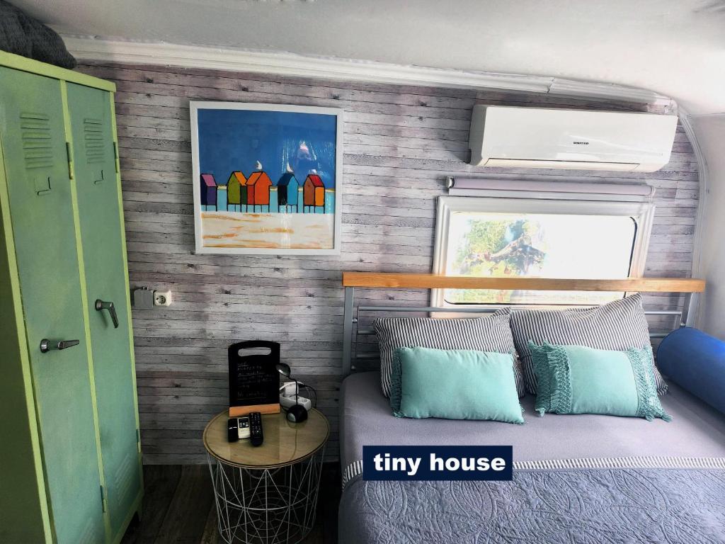 Posezení v ubytování Dream Tiny House or Luxus Tent with pool