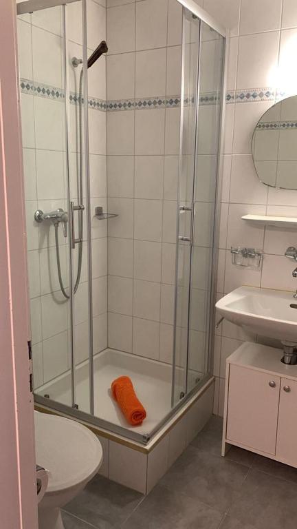 Koupelna v ubytování Haus Atlantic Leukerbad
