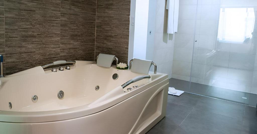 Koupelna v ubytování Hotel Grand Park