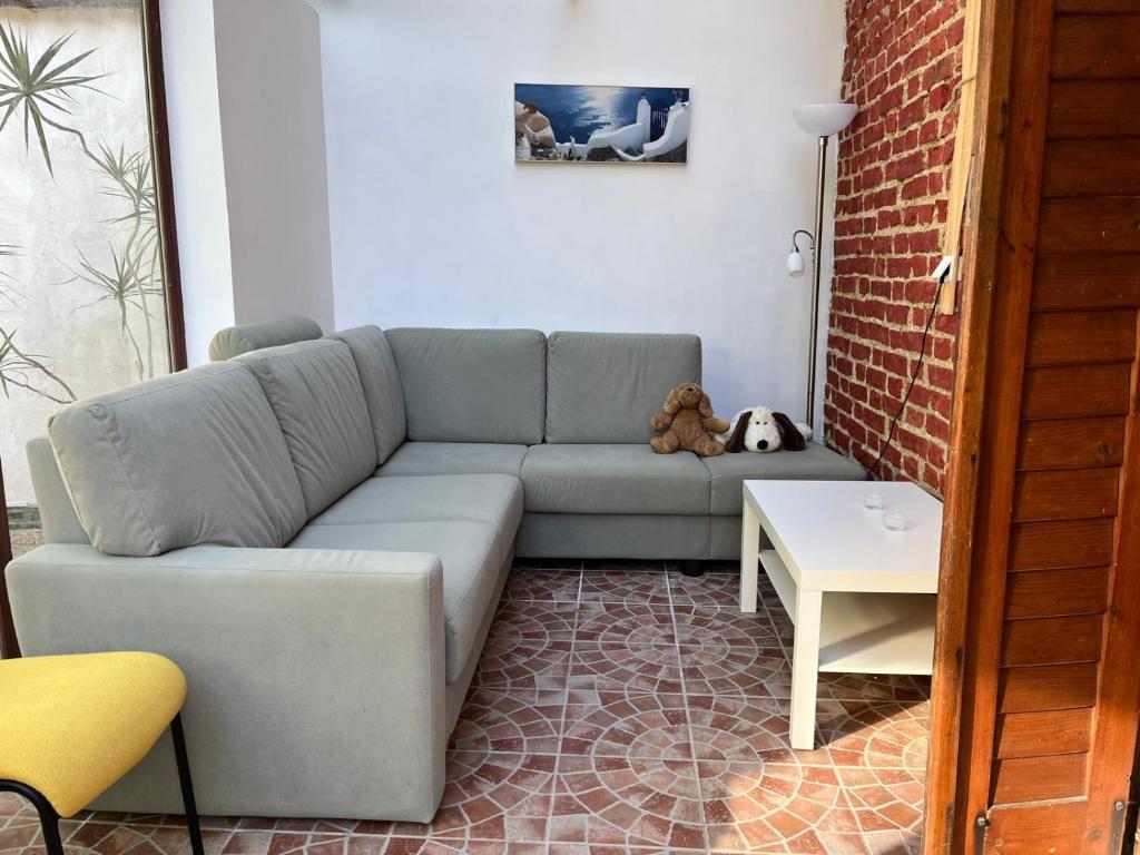 Posezení v ubytování Schöne Wohnung im Helenental