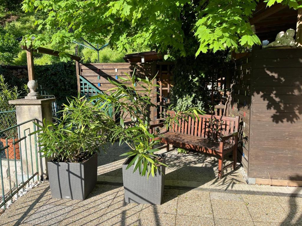 Zahrada ubytování Schöne Wohnung im Helenental