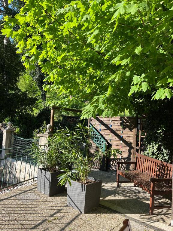 Zahrada ubytování Schöne Wohnung im Helenental