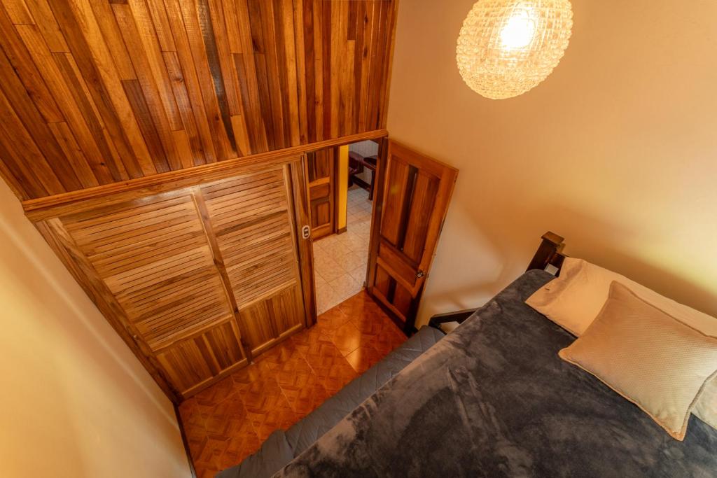 Postel nebo postele na pokoji v ubytování Country house with unique views