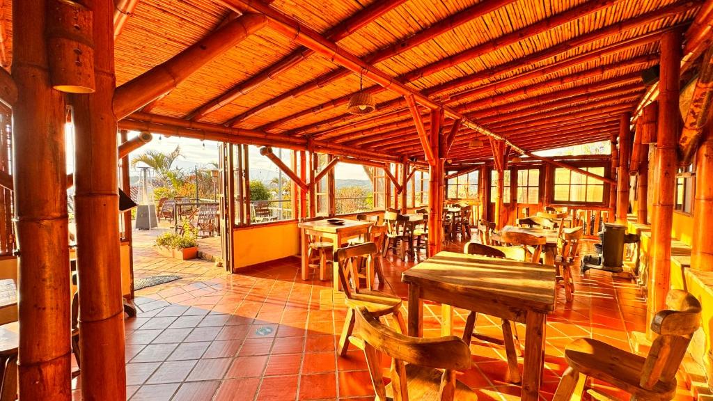 Restaurace v ubytování Posada Campestre La Casona