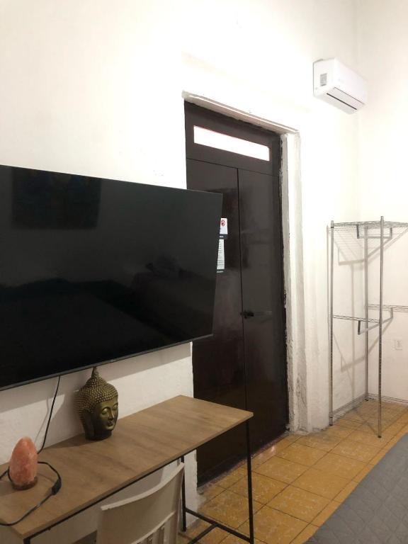 TV a/nebo společenská místnost v ubytování Hostal Centeno