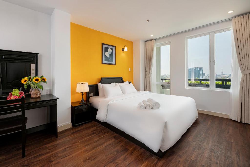 Postel nebo postele na pokoji v ubytování Hold Amanda Boutique Hotel