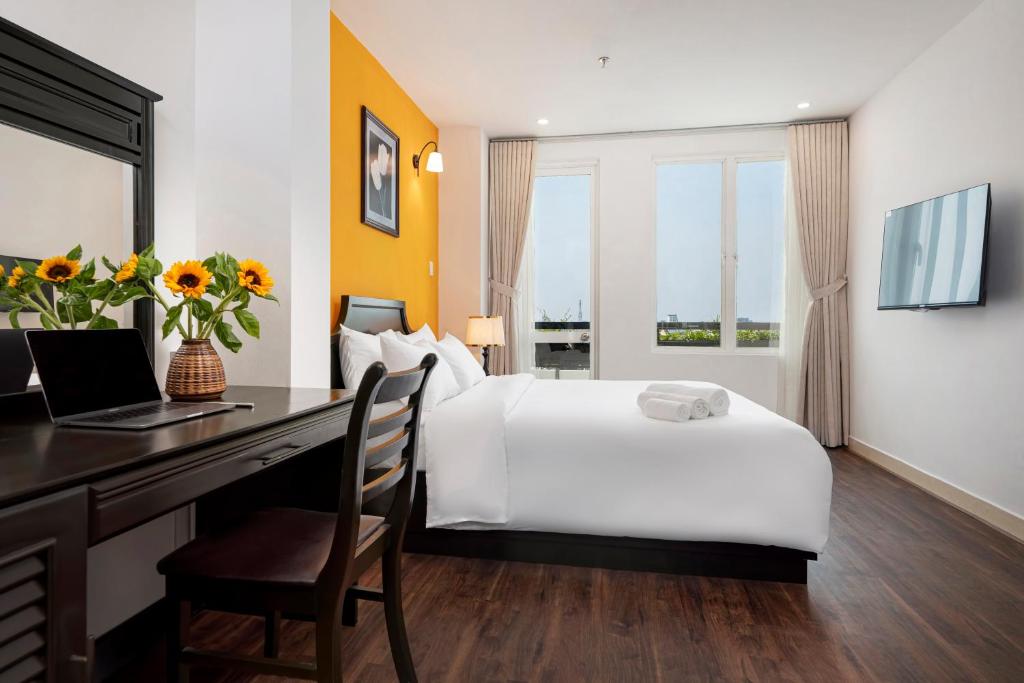 TV a/nebo společenská místnost v ubytování Hold Amanda Boutique Hotel
