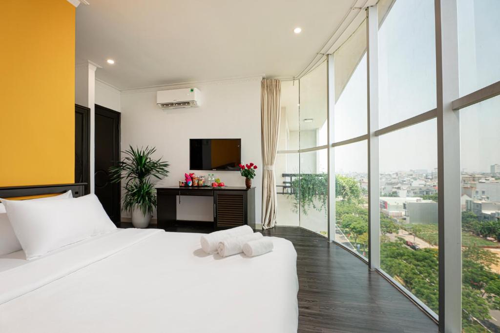 Postel nebo postele na pokoji v ubytování Hold Amanda Boutique Hotel