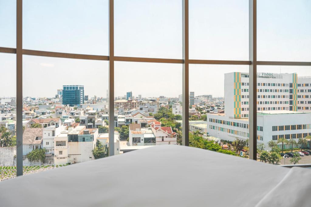 Nespecifikovaný výhled na destinaci Danang nebo výhled na město při pohledu z hotelu