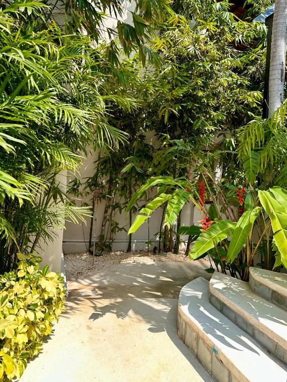 Um jardim em Pachamaya Holistic Wellness & Spa