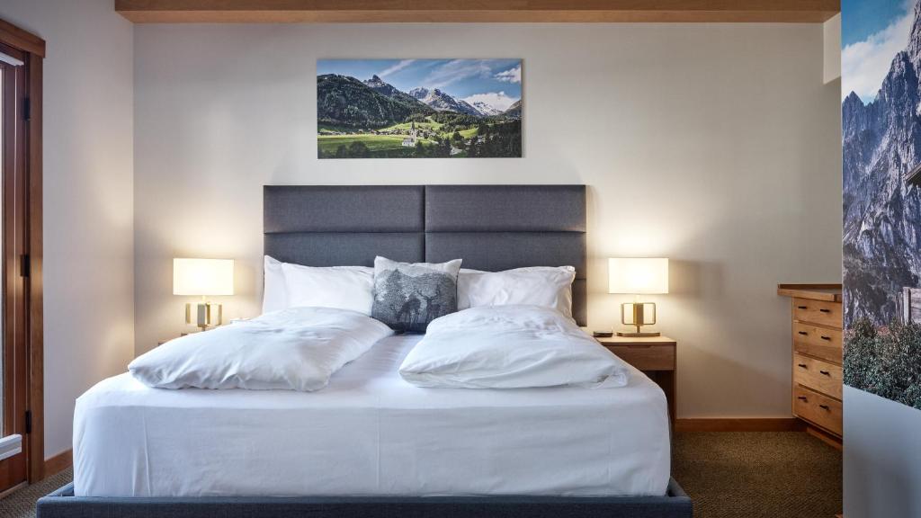 Postel nebo postele na pokoji v ubytování Landhaus Erika