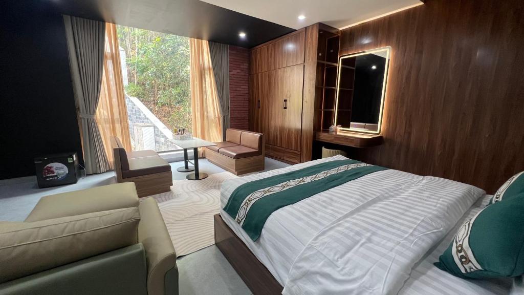 Giường trong phòng chung tại Lotus Premium Lodge - Lotus Group Tours
