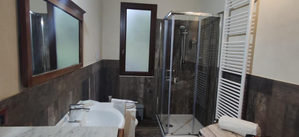 Koupelna v ubytování B&B Della Via Francigena
