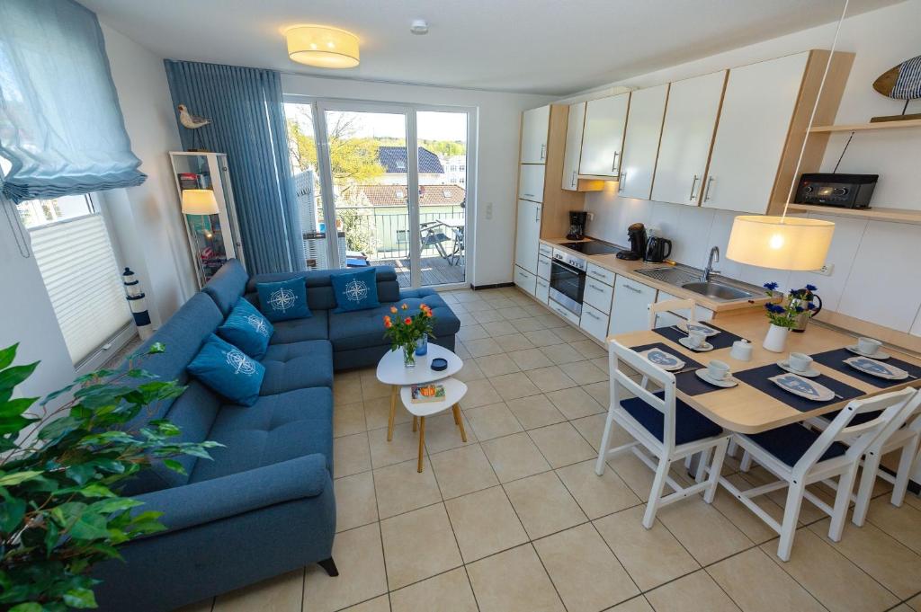 Η κουζίνα ή μικρή κουζίνα στο Haus Möwe in Sellin - Wohnung 9