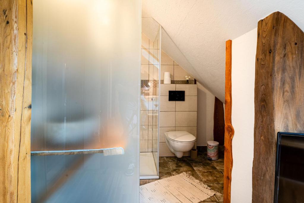 Koupelna v ubytování Turistična kmetija Grabnar