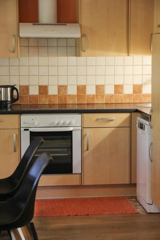Kuchyň nebo kuchyňský kout v ubytování Villa Silvanus