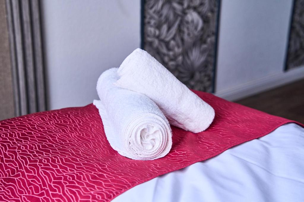 Postel nebo postele na pokoji v ubytování Hotel Maximo