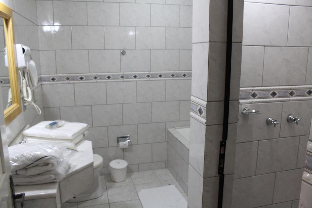 Koupelna v ubytování Motel Avenida (Adult Only)