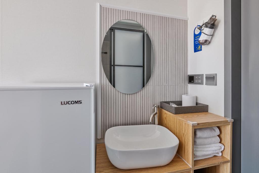 Koupelna v ubytování L hostel