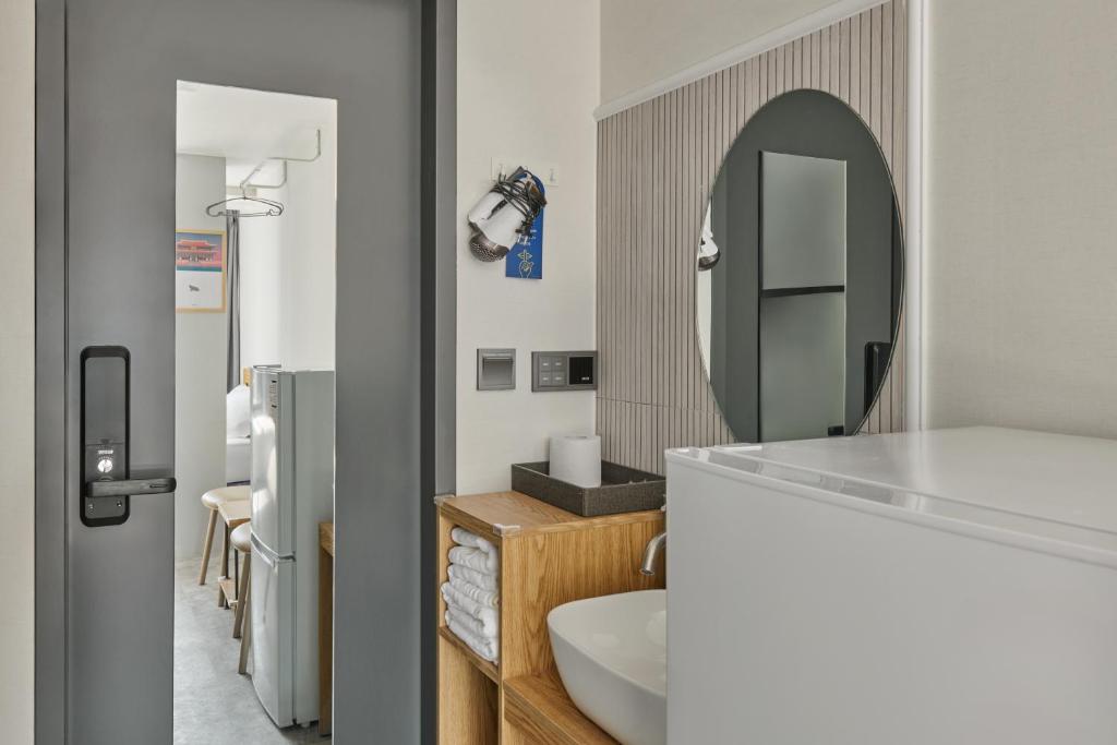 Koupelna v ubytování L hostel