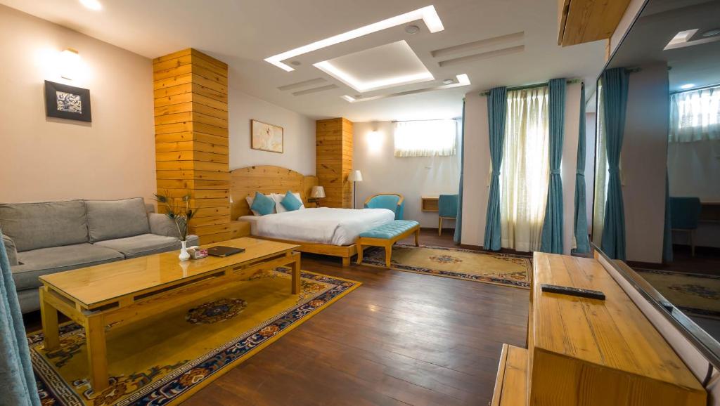 Posezení v ubytování Lalit Service Apartment