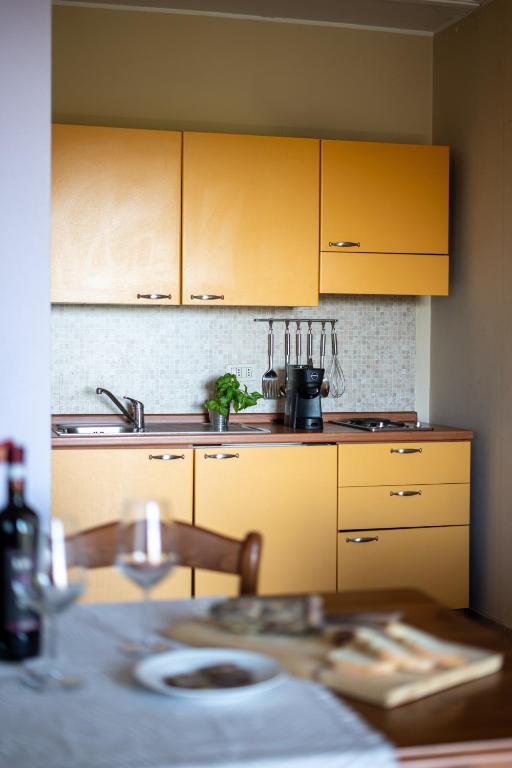 Kuchyň nebo kuchyňský kout v ubytování Agriturismo San Bartolomeo