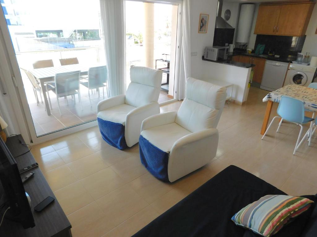 Posezení v ubytování GMID IMMO Apartment Mont Caliu