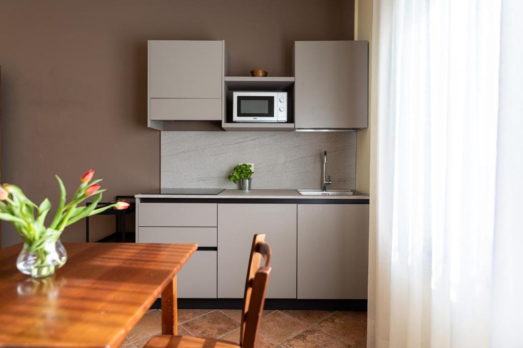 Kuchyň nebo kuchyňský kout v ubytování Agriturismo San Bartolomeo