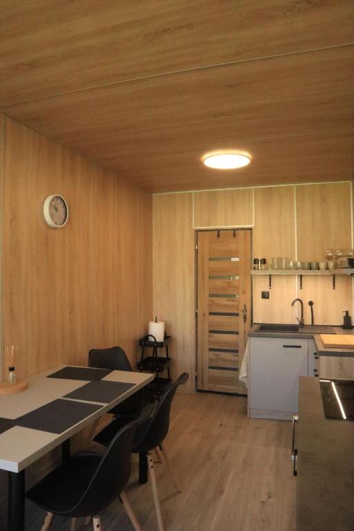 Kuchyň nebo kuchyňský kout v ubytování Tiny house Františka