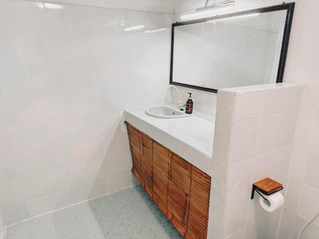 Koupelna v ubytování Gilibong Bungalows
