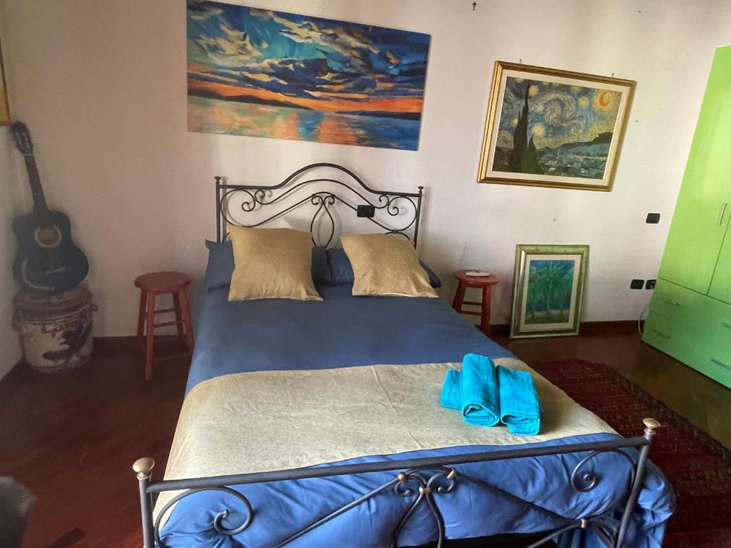 Postel nebo postele na pokoji v ubytování Il Pitagorico
